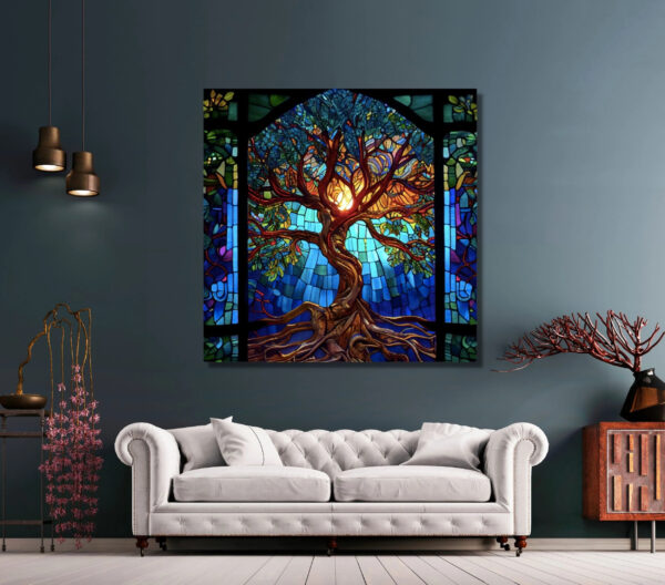 Customizable Glass Mosaic Art Tiles - DIY Wall Decor for European & American Interiors - 图片 2